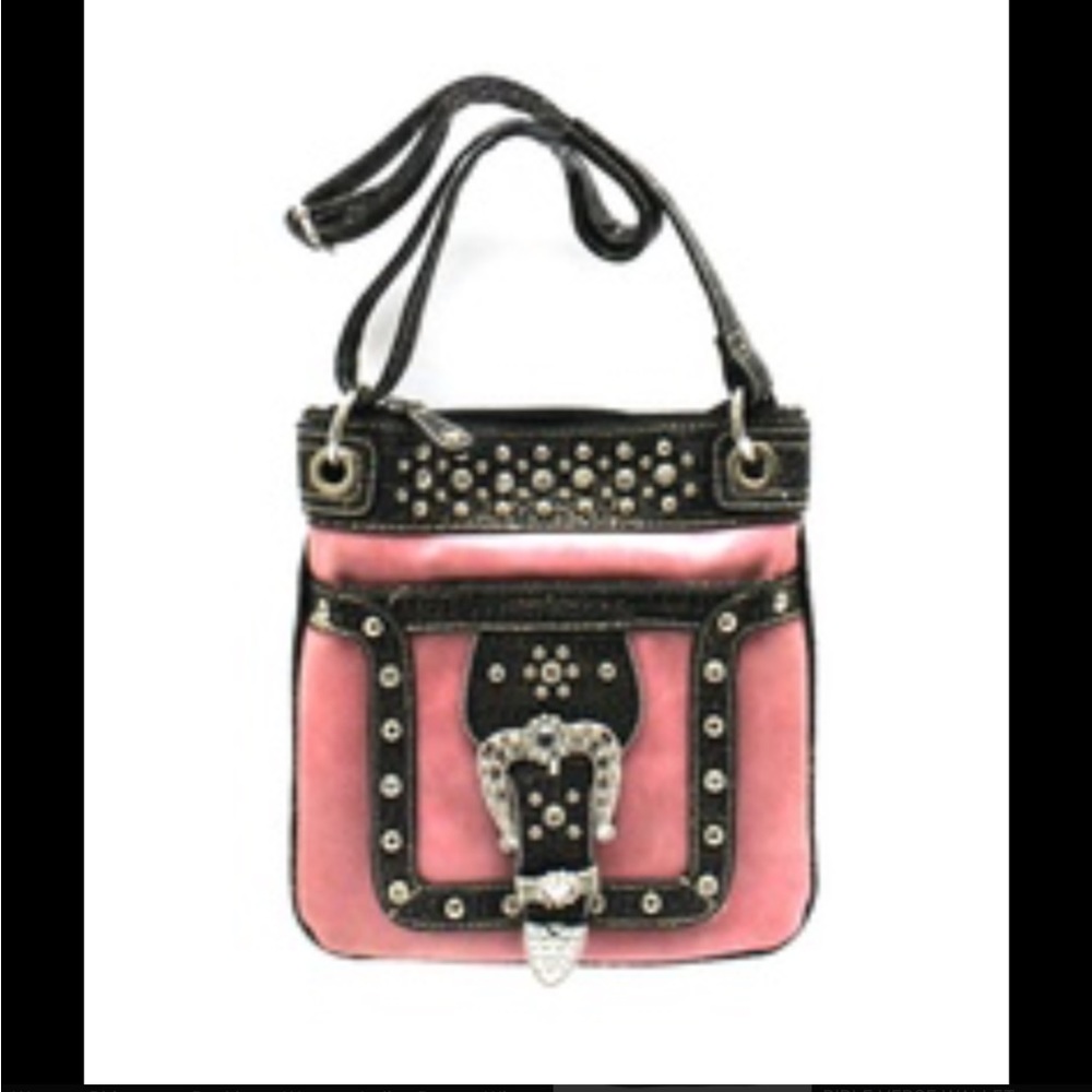 Pink Embellished Crossbody NWT